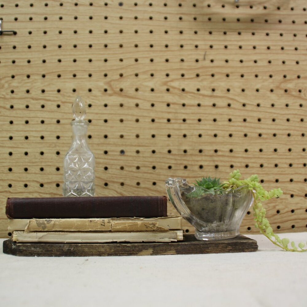 Vintage German Glass Crystal Decanters 5 1/2" Square